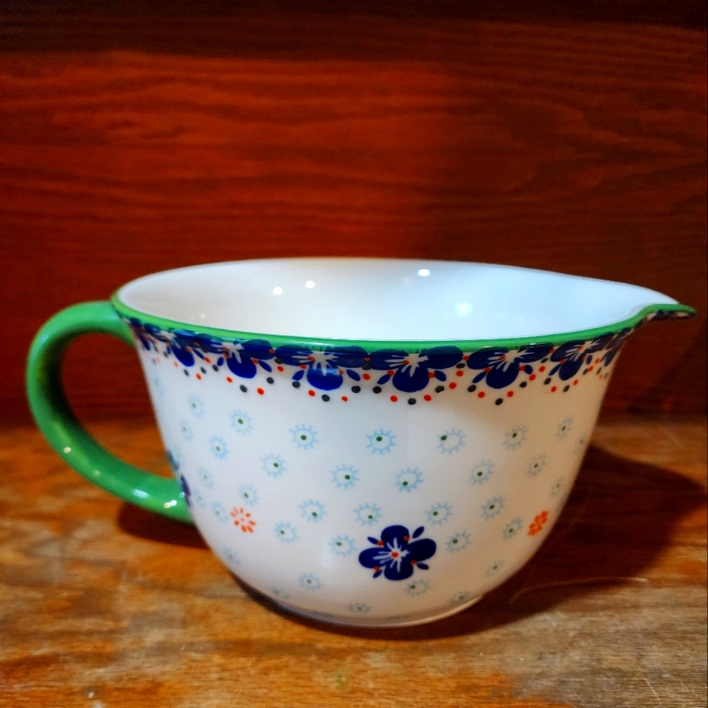 TRU CHEF 6qt Mixing Bowl, Floral Design